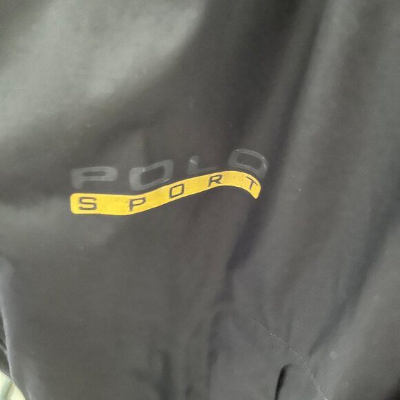 Vtg Ralph Lauren Polo Sport Jacket Sz Medium Men’s Black Yellow Full Zip 90s - Picture 7 of 7